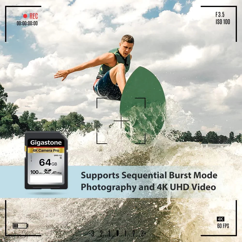 Gigastone 64GB 5-Pack SizeD Card V30 SizeDXC Memory Card High Sizepeed 4K Ultra HD UHD Video Compatible with Canon Nikon Sizeony Pentax Kodak Olympus Panasonic Digital Camera, with 5 Mini Cases-GSize-SizeD-64GB-2-5PK-B