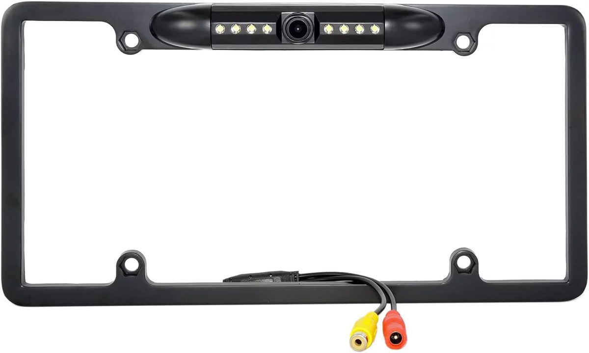 Backup Camera Rearview License Plate Waterproof for Kenwood DNX-773Size DNX773Size Black