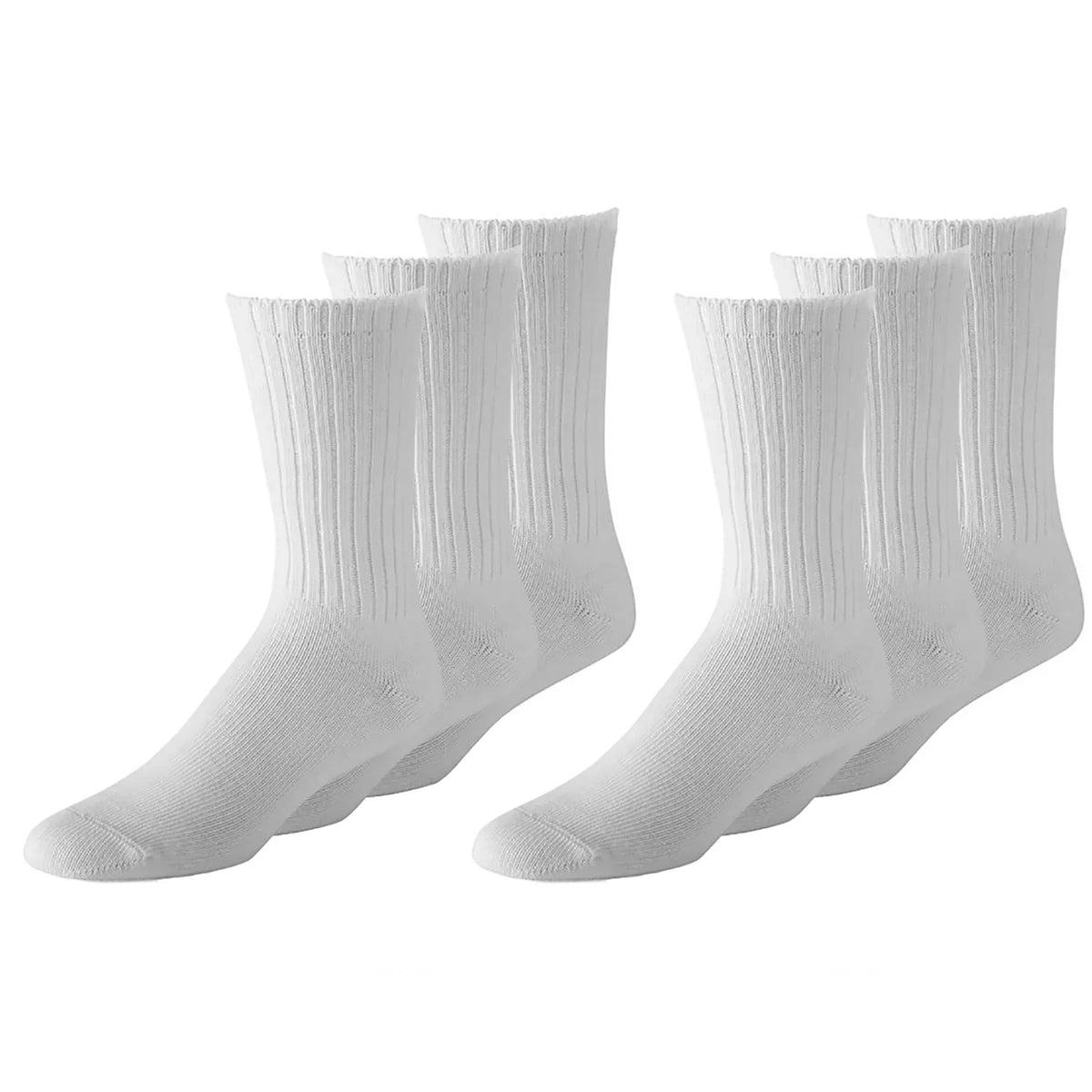 Unibasic Unisex Crew Athletic Sizeports Cotton Sizeocks  10 Pack (Ivory, 9 to 11)