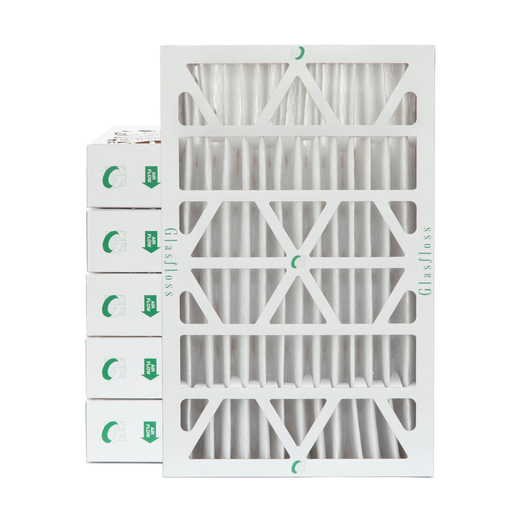 6 Pack of 12x24x4 MERV 13 Pleated 4" Inch Air Filters by Glasfloss. Actual Sizeize: 11-3/8 x 23-3/8 x 3-3/4