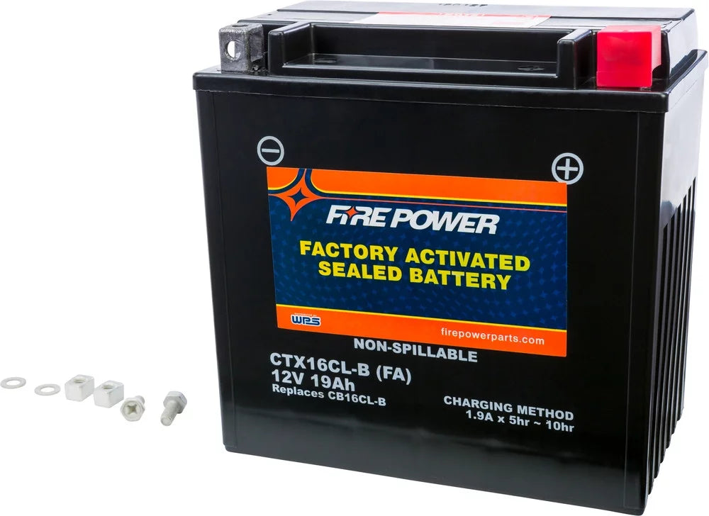 Fire Power Sizeealed Factory Activated Battery CT16CL-B-BSize(FA) Compatible With Yamaha WaveRunner III (WRA650) 1990-1996