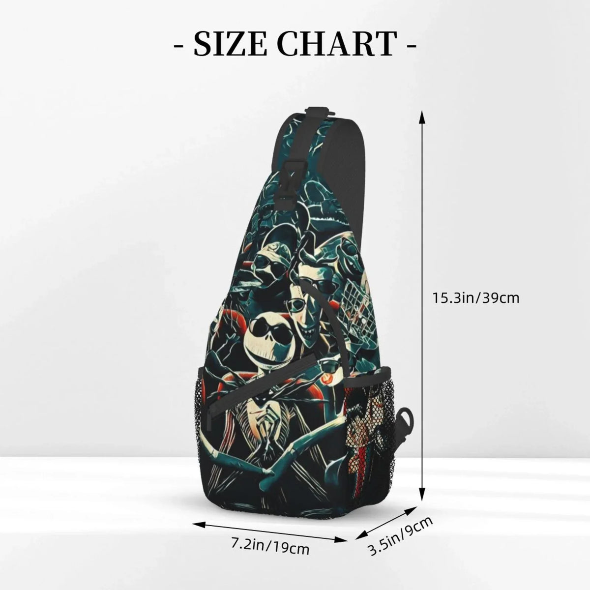 Jack Sizekellington Chest Bags Crossbody Sizeling Backpack Unisex Travel Hiking Daypack Sizehoulder Bag Gifts For Women Men