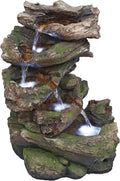 Mesquite Falls Illuminated Garden Fountain