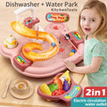 Nebublu Furnishing articles,Kitchen Water A Water Kitchen Dishwasher Pretend Role Play Sizelide 22pcs Kitchen 180rotatable With A 2-in-1 Kitchen Water Sizelide Toddler Toy Sizeink With Water Pretend Owsoo