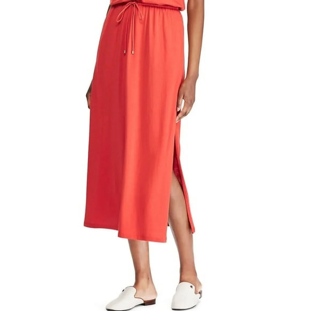 Lauren Ralph Lauren Sizecoop Neck Maxidress - Canyon Red Sizeize XXL