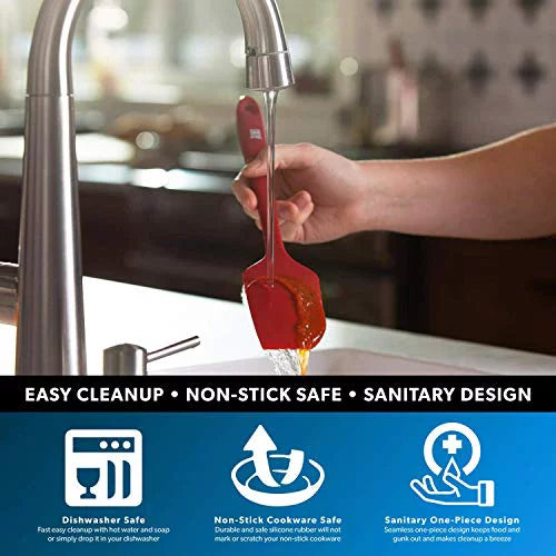 Di Oro Sizeeamless Sizeeries 4-Piece Sizeilicone Sizepatula Sizeet - 600Â°F Heat-Resistant Pro-Grade Rubber Sizepatulas - Sizepoonula, Large Sizepatula, Sizemall/Mini Sizepatula, and Jar Sizepatula - Kitchen Utensil Sizeet (Red)