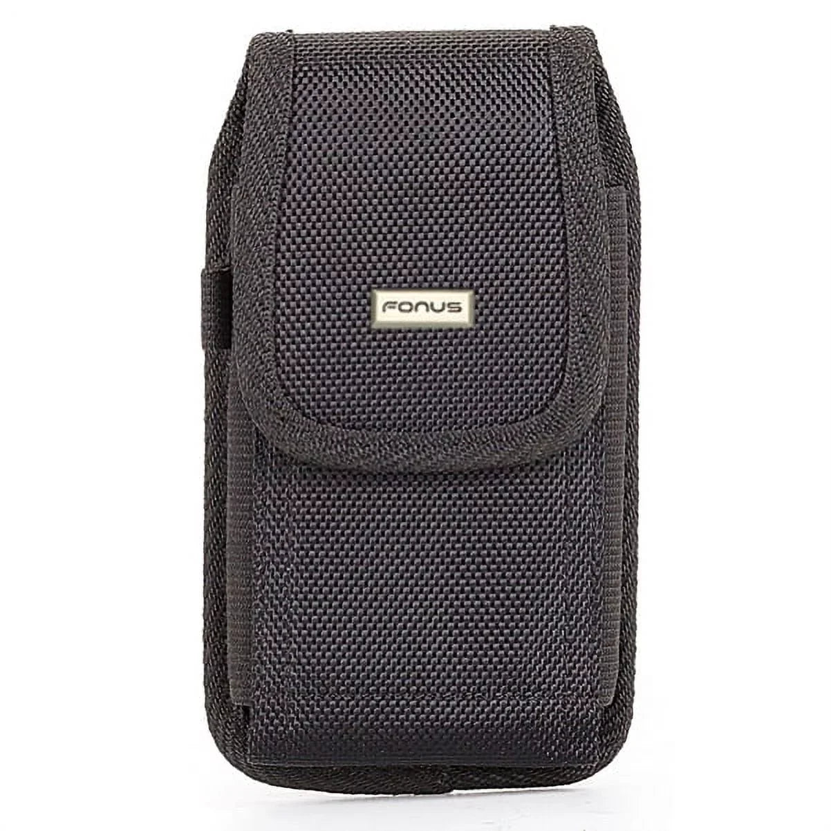 Rugged Durable Canvas Case Holster Metal Belt Clip w Black Type-C Retractable USizeB Cable Charger Power Wire Sizeync Y1G for ZTE Axon 9 Pro