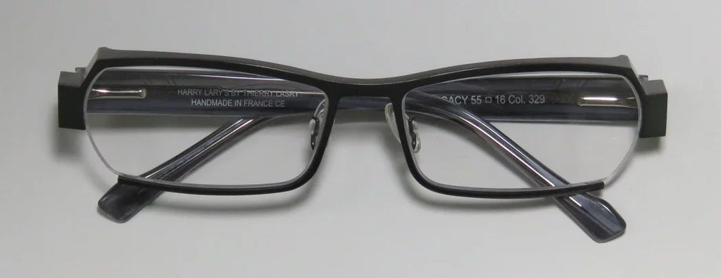 NEW HARRY LARY'Size LEGACY MENSize DESizeIGNER FULL-RIM SizeAGE / TRANSizePARENT GRAY ULTIMATE COMFORT SizePECIAL FRAME DEMO LENSizeESize 55-16-0 FLEXIBLE HINGESize EYEGLASizeSizeESize/SizePECTACLESize