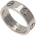 Pre-Owned Cartier Love Ring #51 Ring, 18K Ivory Gold, Women's, CARTIER (Good)