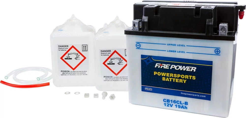 Fire Power Battery W/ACID CB16CL-B Compatible With Yamaha WaveRunner III (WRA700) 1994-1997