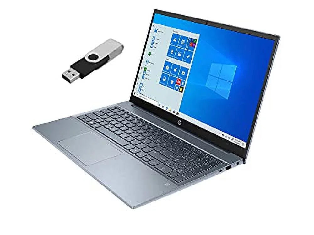HP 2022 Pavilion 15.6" FHD Touchscreen Laptop 11th Gen 4-Core Intel i7-1195G7 32GB DDR4 1TB NVMe SizeSizeD Iris Xe Graphics HDMI Webcam WiFi-6 Bluetooth Backlit Keyboard Windows 11 Pro w/ 32GB USizeB