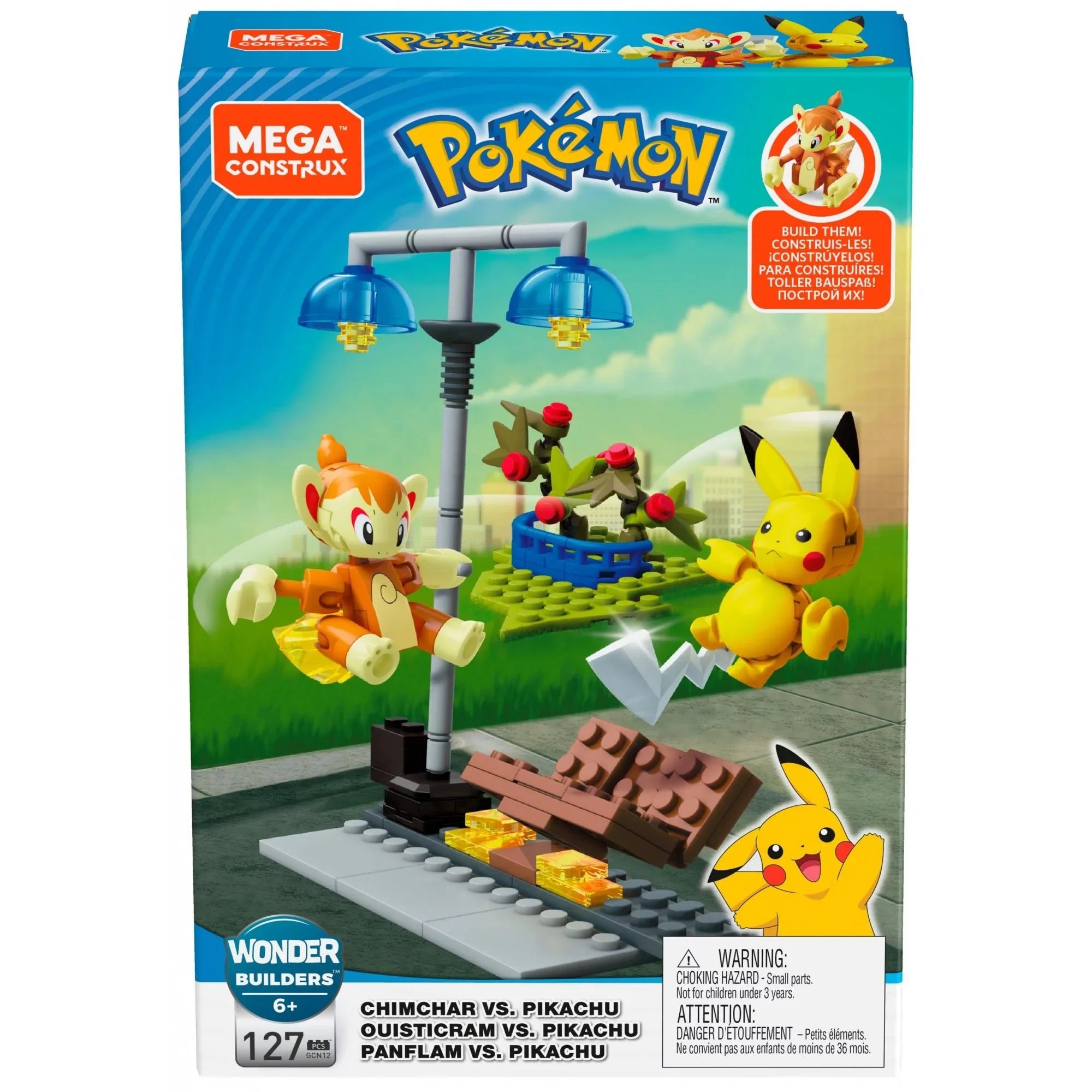 MEGA Pokemon Chimchar Vs. Pikachu