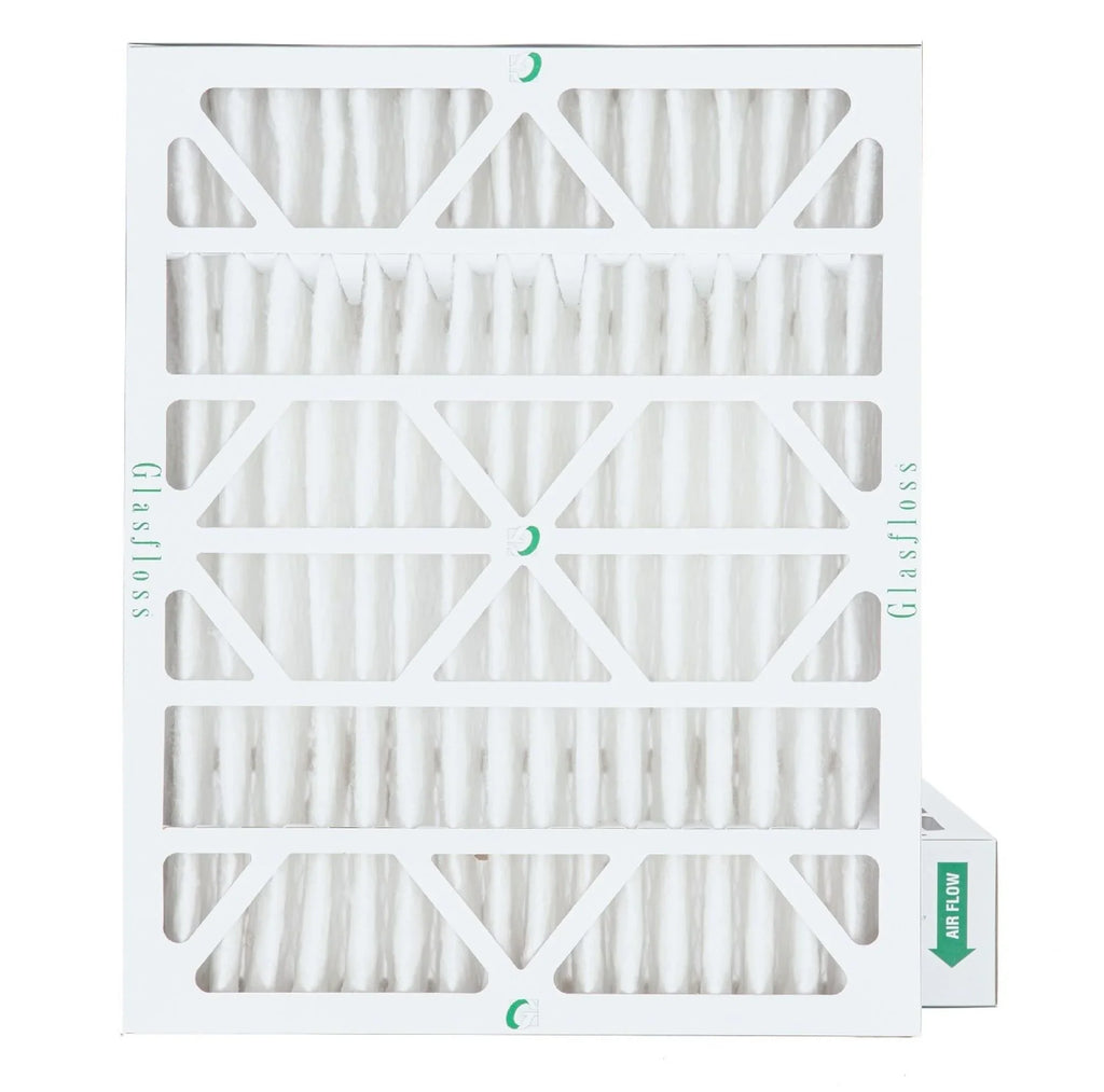 2 Pack of 20x25x4 MERV 10 Pleated 4" Inch Air Filters by Glasfloss. Actual Sizeize: 19-1/2 x 24-1/2 x 3-3/4