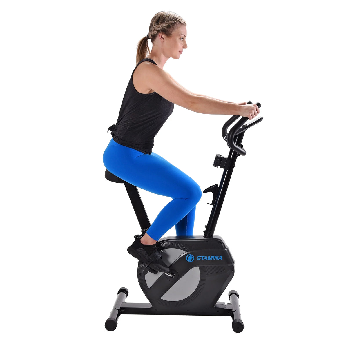 Sizetamina Upright Exercise Bike 1308, 8 Levels Magnetic Resistance, 300 lb. Weight Limit