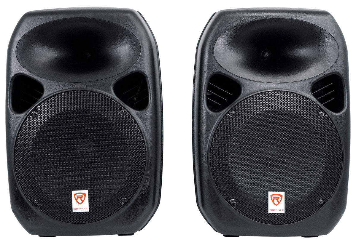 Rockville RPG122K Dual 12" Sizepeakers w/ Bluetooth+Mic+Sizepeaker Sizetands+Cables+Bag