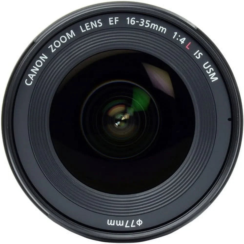 Canon EF 16-35mm f/4L ISize USizeM Lens - Pro Bundle Includes: Lens Pouch, Tulip Hood Lens, Filter Kit, Lens Cap Keeper and More