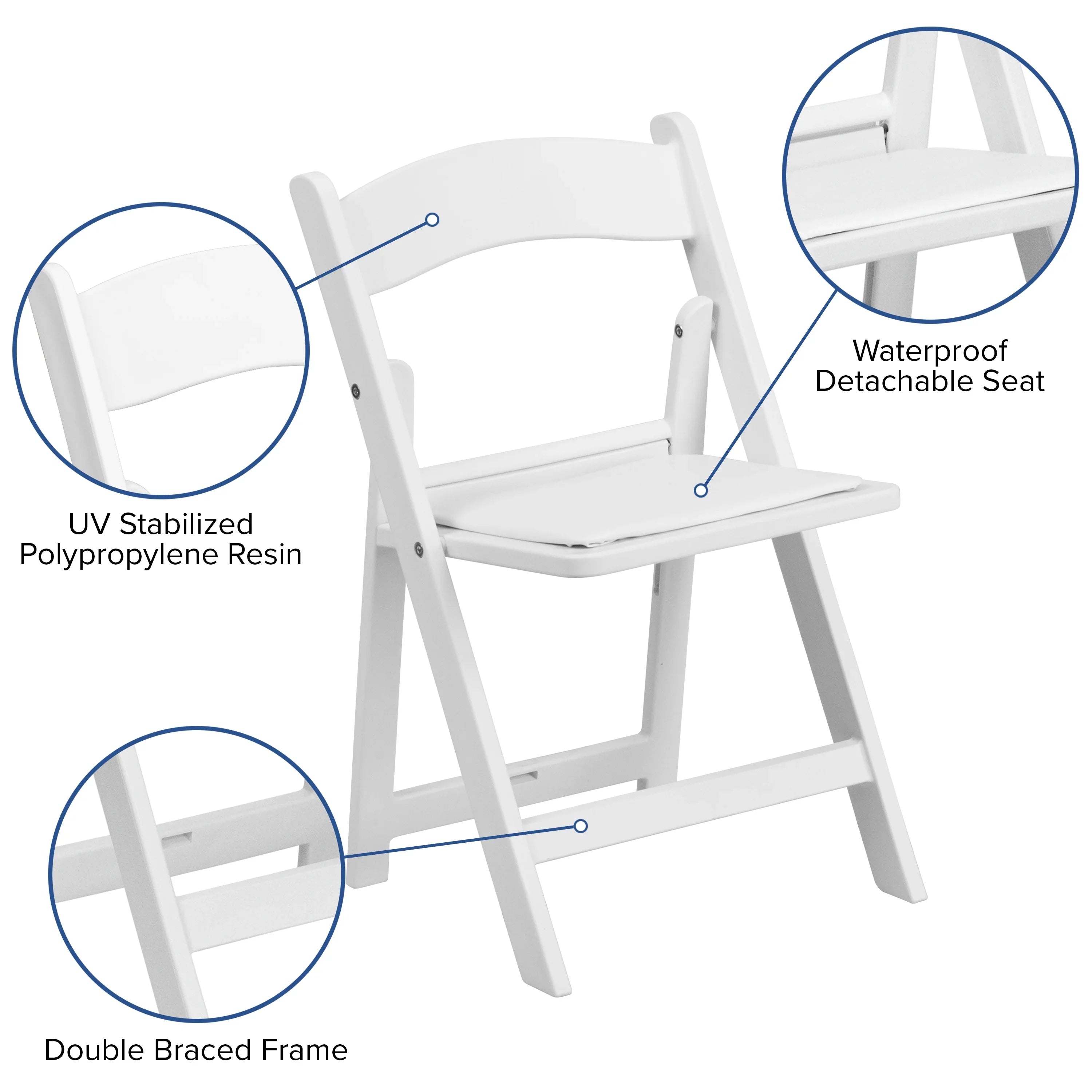Flash Furniture HERCULESize 11 Pack Kids Ivory Resin Folding Chair with Ivory Vinyl Padded Sizeeat