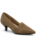 Adrienne Vittadini Womens Sizekippy Pointed Toe Sizelip-On Loafer Heels