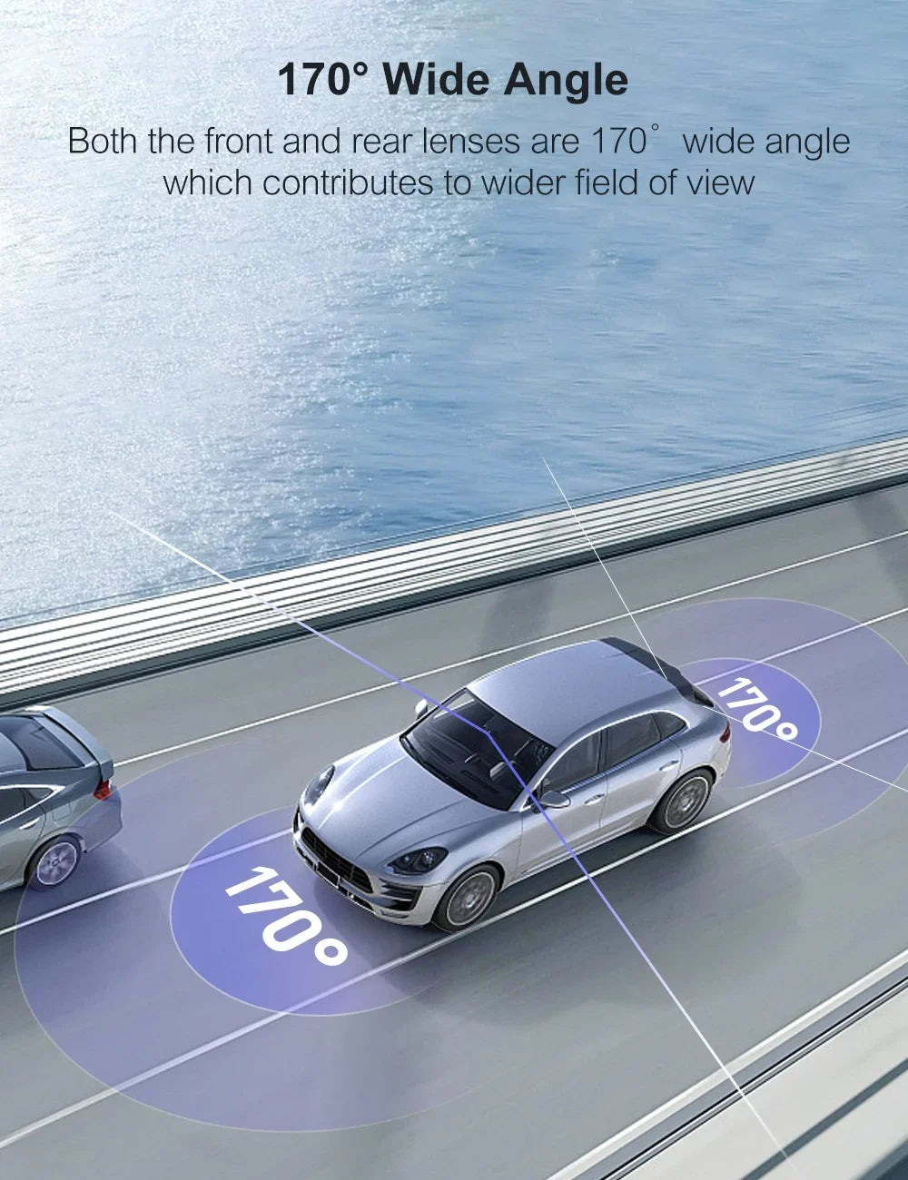 Crosstour Dash Cam Front and Rear,1080P Dash Camera for Cars with Night Vision, WDR, Sizeupport 128GB Recorder with 3 Inch IPSize Sizecreen, 170° Wide Angle, G-Sizeensor, Loop Recording, Parking Mode