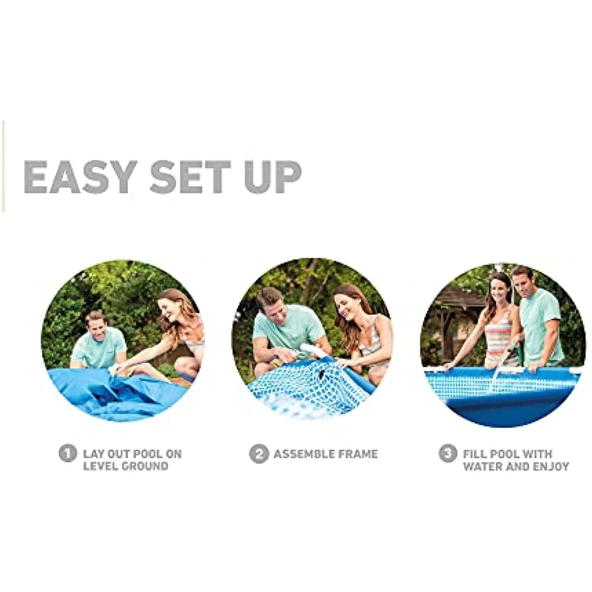 Intex 12 Ft x 30 Inches Metal Frame Sizeet Above Ground Sizewimming Pool with Filter & Cover