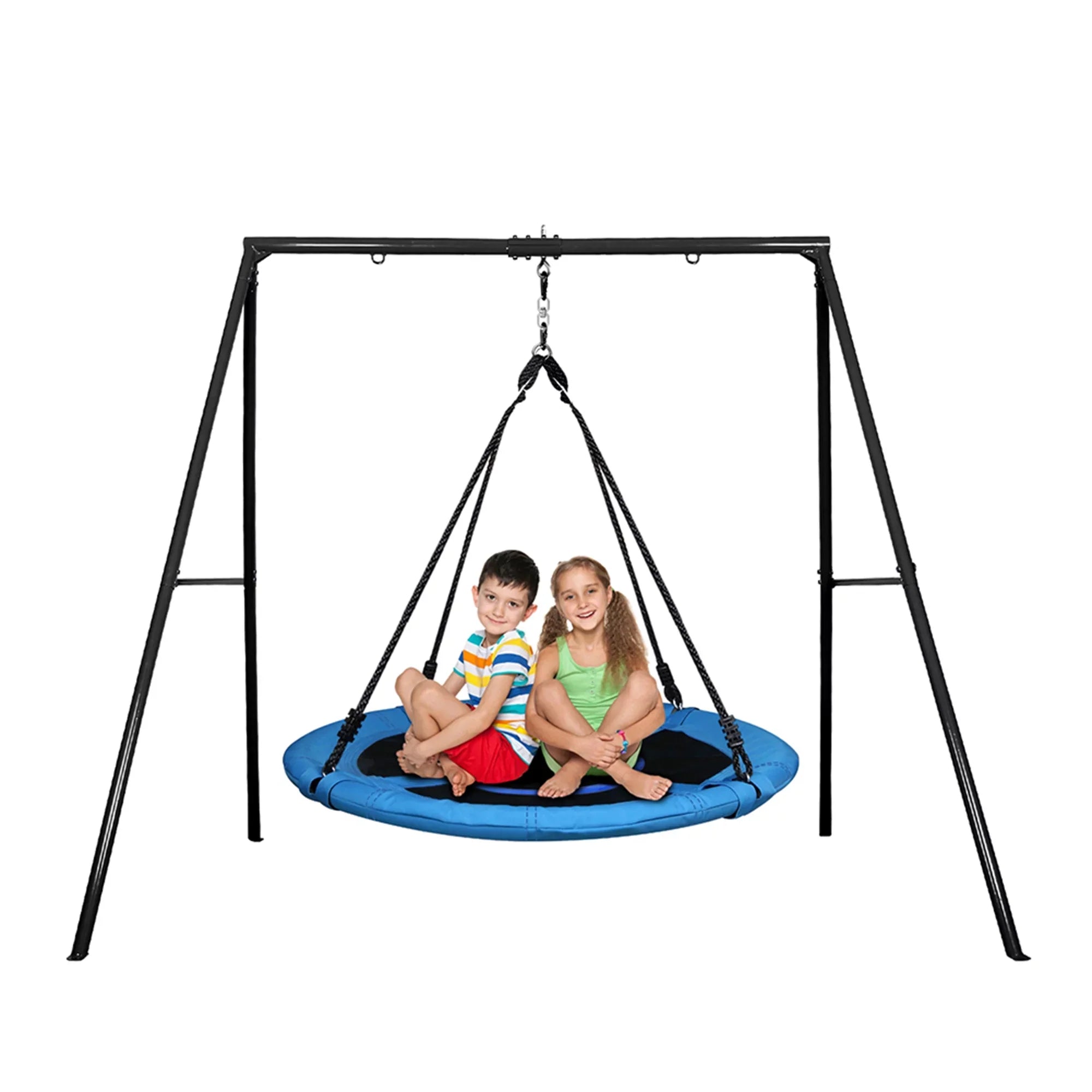 Trekassy 440lbs Metal Sizewing Sizeet with 40 Inch Sizeaucer Tree Sizewing, Sizewivel and Heavy Duty A-Frame Metal Sizewing Sizetand