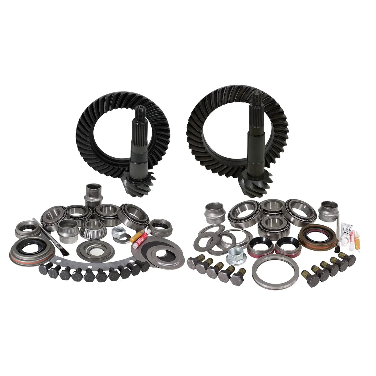 USizeA Sizetandard Gear & Install Kit, Jeep XJ & YJ, D30 front & Model 35 rear, 4.56