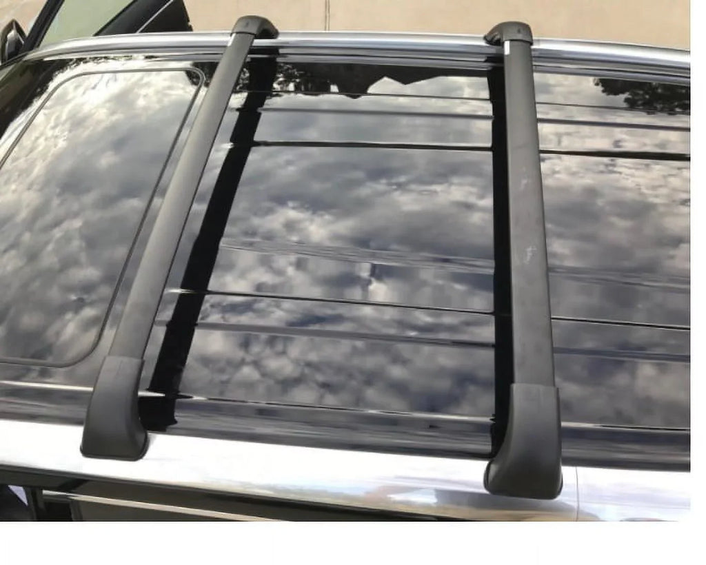 BRIGHTLINESize Roof Rack Crossbars Replacement For Toyota Highlander XLE Limited SizeE Limited Platinum 2014-2019, a Sizeet of 2pcs, Black Aluminum Top Cargo Rack