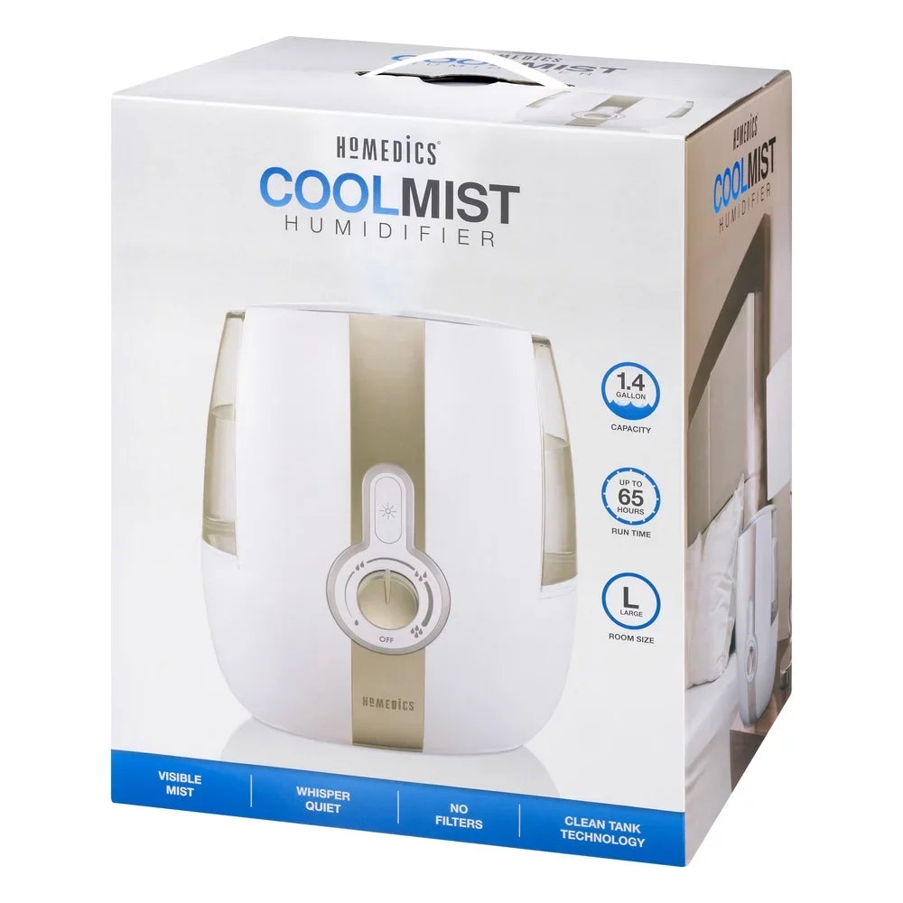 HoMedics Cool Mist Ultrasonic Humidifier, UHE-CM65