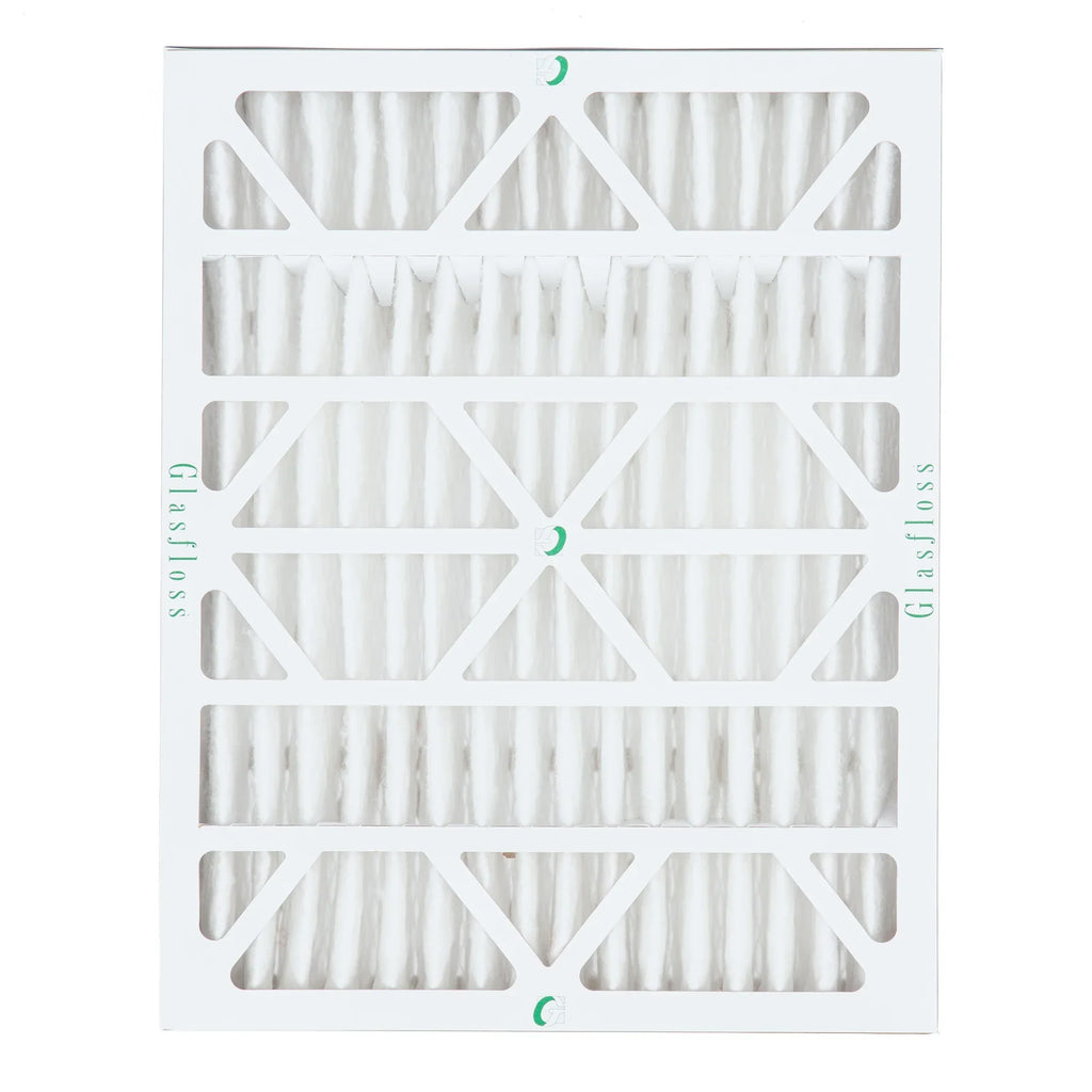 2 Pack of 20x25x4 MERV 10 Pleated 4" Inch Air Filters by Glasfloss. Actual Sizeize: 19-1/2 x 24-1/2 x 3-3/4