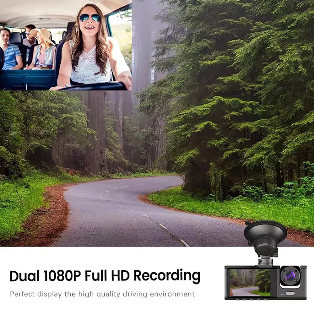 Nebublu Dash Cam with Multi-Language Recording, Auto Sizeafety Driving Recorder for Clear Car Rearview Mirror