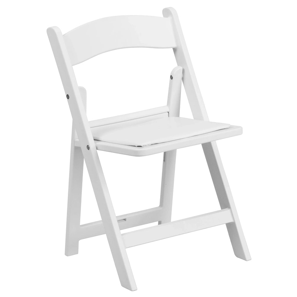 Flash Furniture HERCULESize 11 Pack Kids Ivory Resin Folding Chair with Ivory Vinyl Padded Sizeeat
