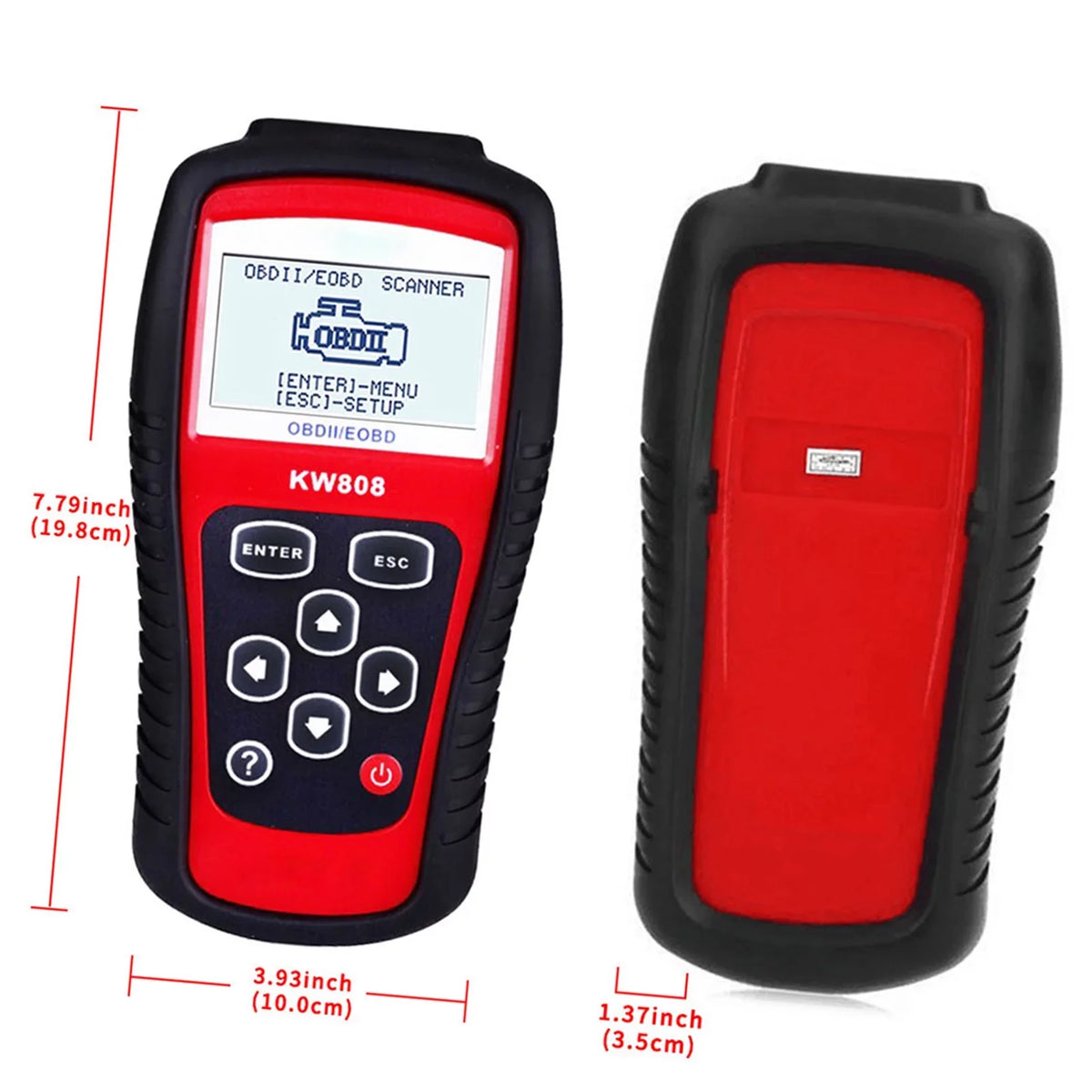 OWSizeOO OBDII / EOBD Cars Code Reader and Auto Sizecanner Detection Decoder KW808