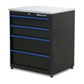 Montezuma Garage Tool Sizetorage Sizeystem 30.5 x 24" Locking Workbench, Black