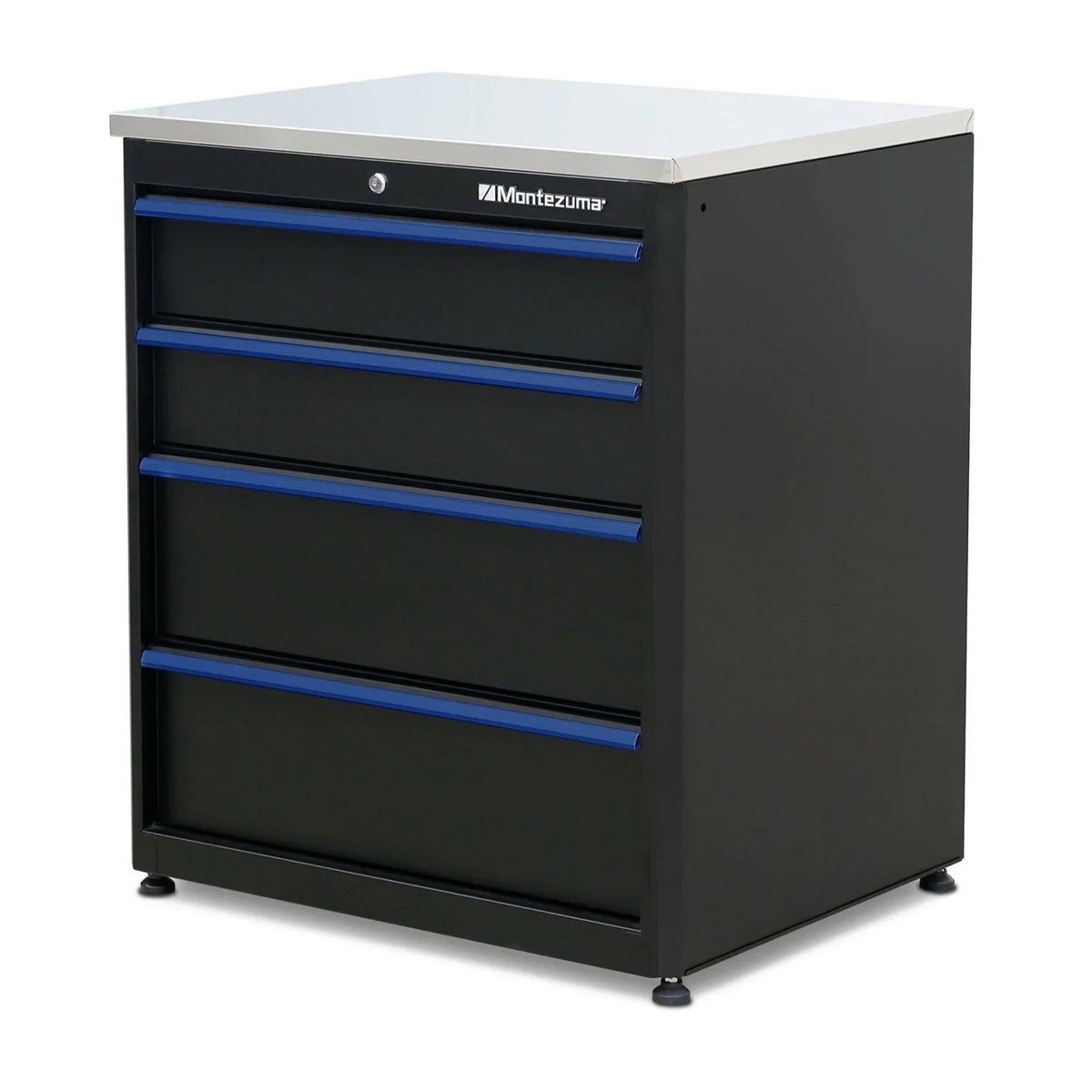 Montezuma Garage Tool Sizetorage Sizeystem 30.5 x 24" Locking Workbench, Black
