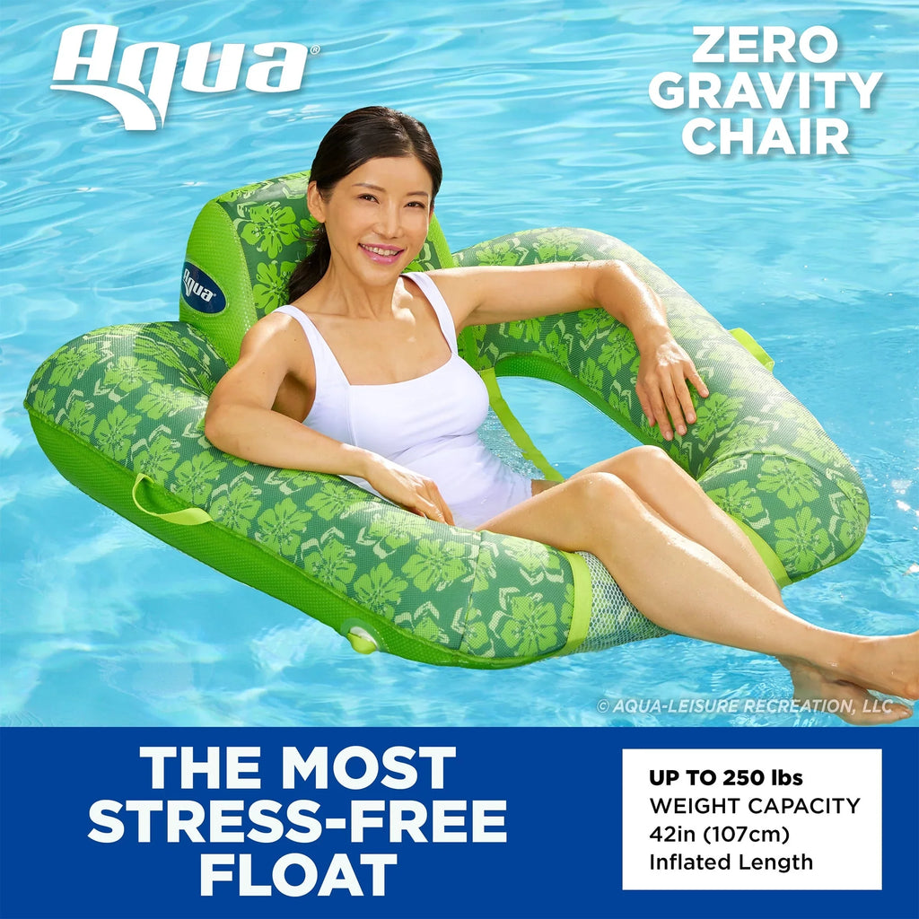 Aqua Leisure Campania 2in1 Restr, Floral &  Zero Gravity Pool Float