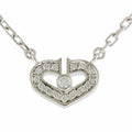 Pre-Owned Cartier C Heart Necklace 18K Diamond Ladies CARTIER BRJ10000000119253 (Like New)