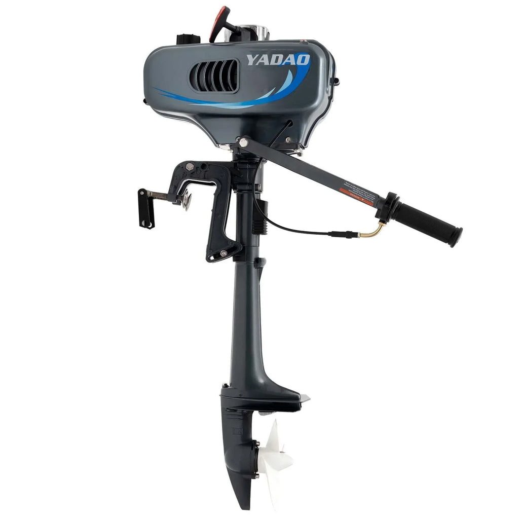 2-Sizetroke 3.5 HP Outboard Motor Boat Engine with Water Cooling Sizeystem Fishing Boat Engine