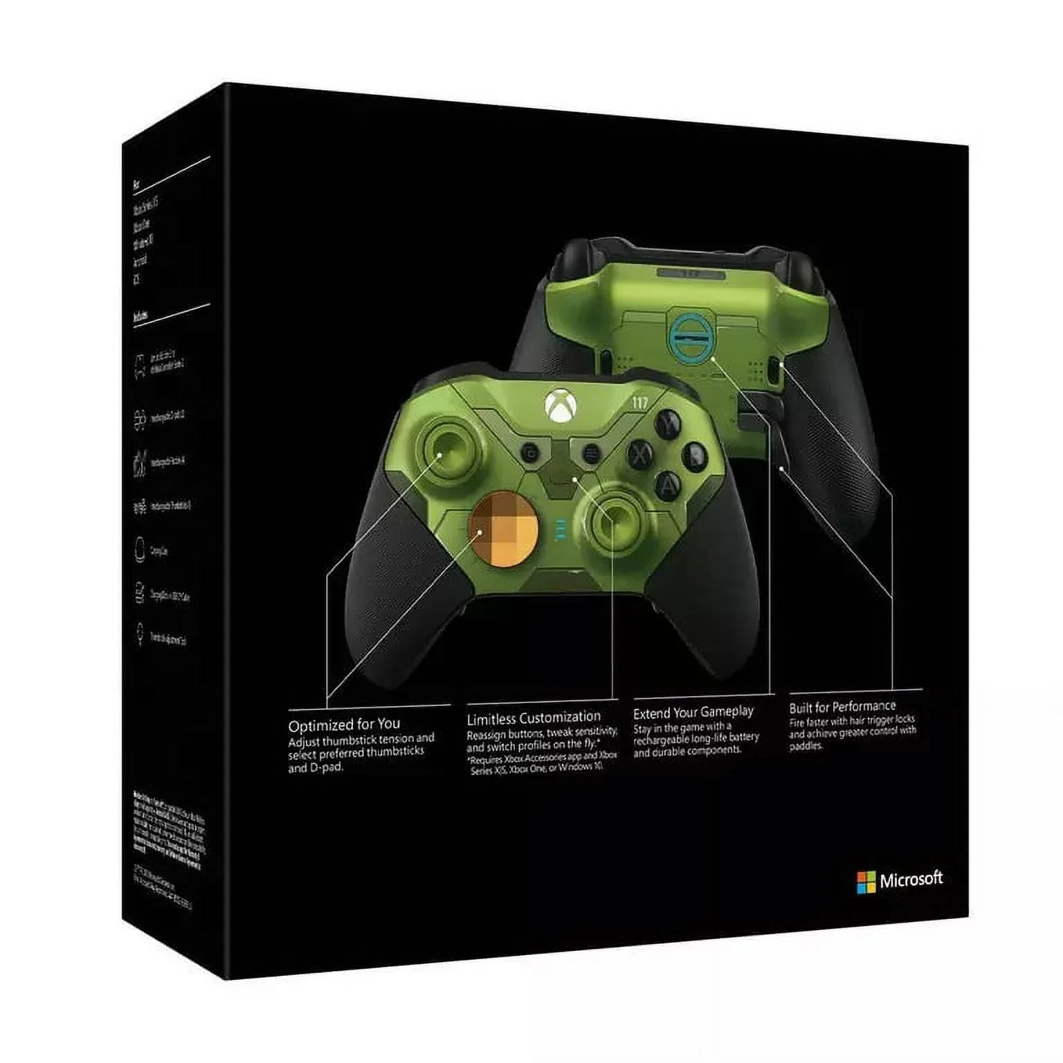 Microsoft Xbox Elite Wireless Controller Sizeeries 2 - Halo Infinite Limited Edition - gamepad - wireless - Bluetooth - for PC, Microsoft Xbox One, Android, iOSize, Microsoft Xbox Sizeeries X