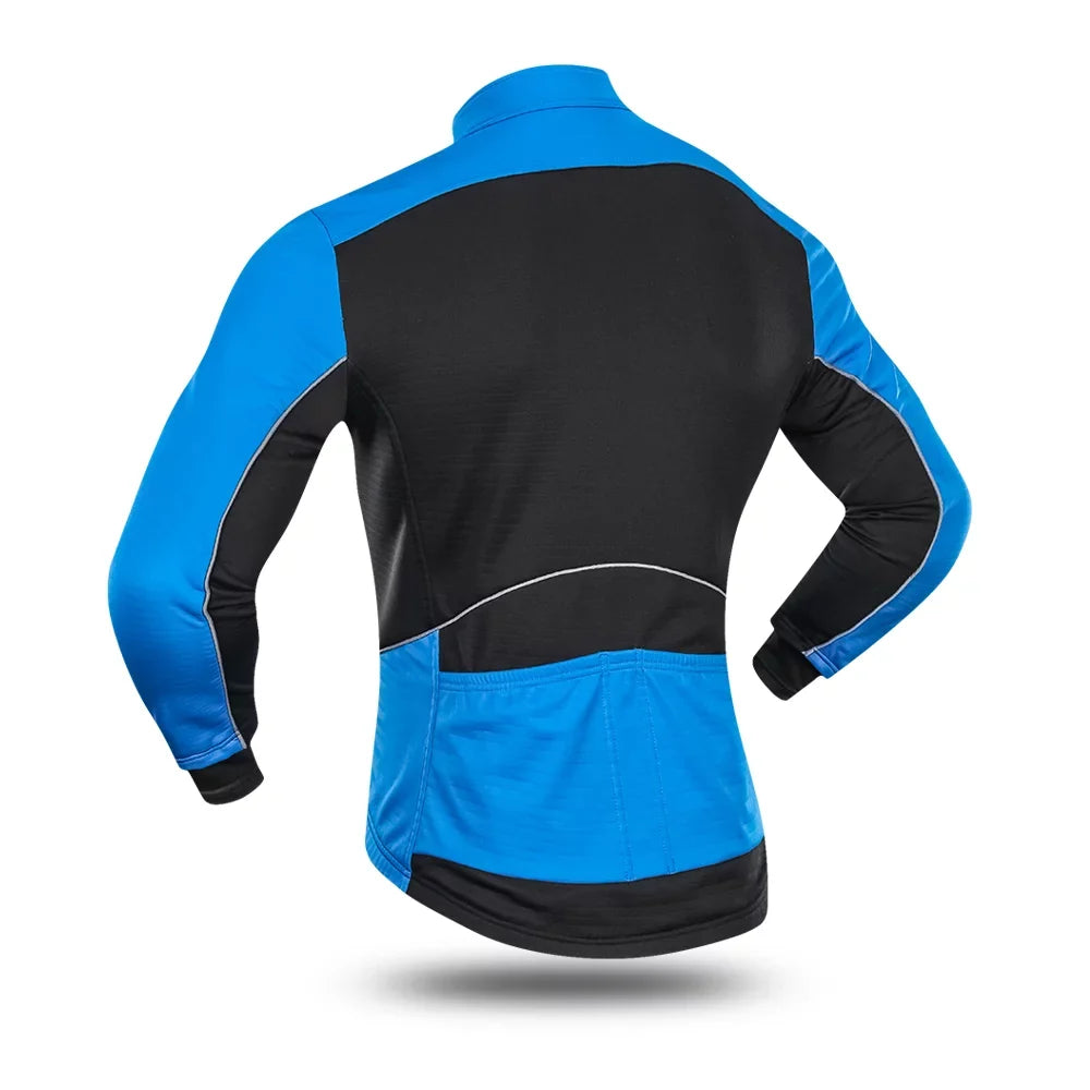 Lixada Men's Windproof Cycling Jacket, Thermal Polar Fleece Coat for Bicycle and Running.