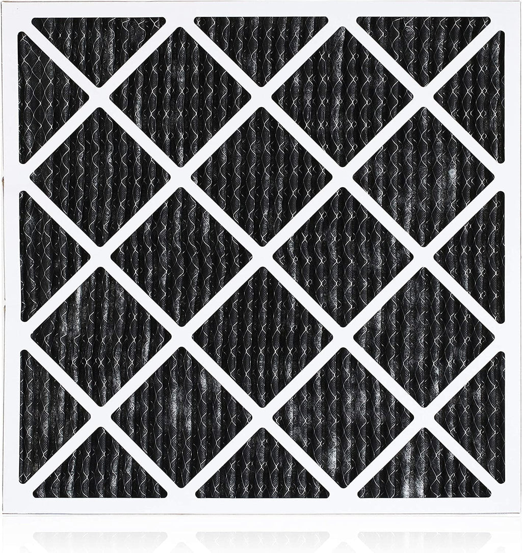 Filterbuy 20x23x1 MERV 8 Odor Eliminator Pleated HVAC AC Furnace Air Filters with Activated Carbon (3-Pack)