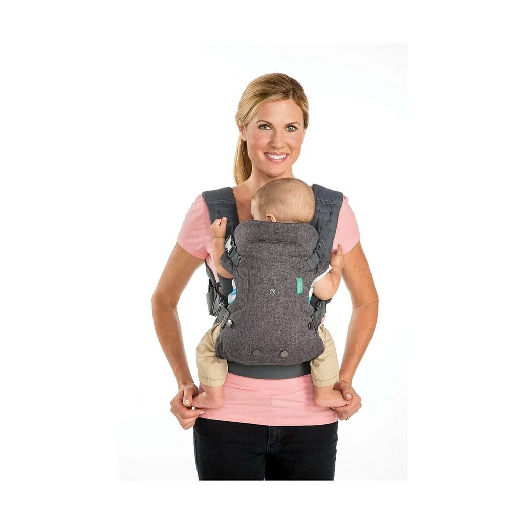 Infantino Flip Advanced 4-in-1 Carrier - Ergonomic, convertible, face-in and face-out front and back carry for newborns and older babies 8-32 lbs