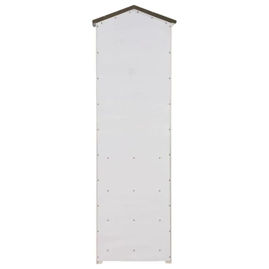 ACME Tree House Bookcase Cabinet in Weathered Ivory and Washed Gray