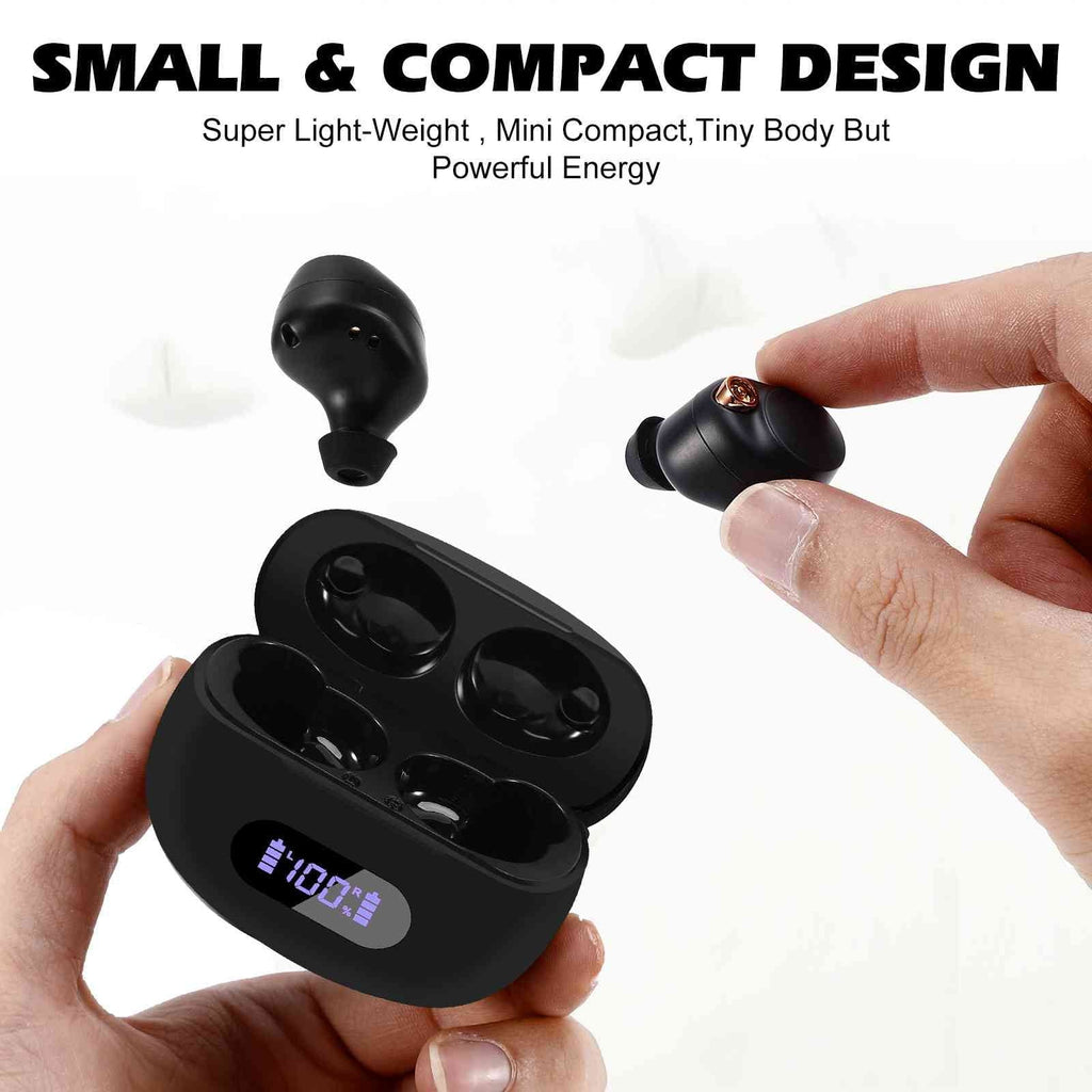 UrbanX True Wireless Bluetooth Earbuds + Charging Case, Black, Dual Connect, IPX5 Water Resistance, Bluetooth 5.2 Connection, Balanced, Bass Boost Compatible with Lenovo Tab P11 Pro