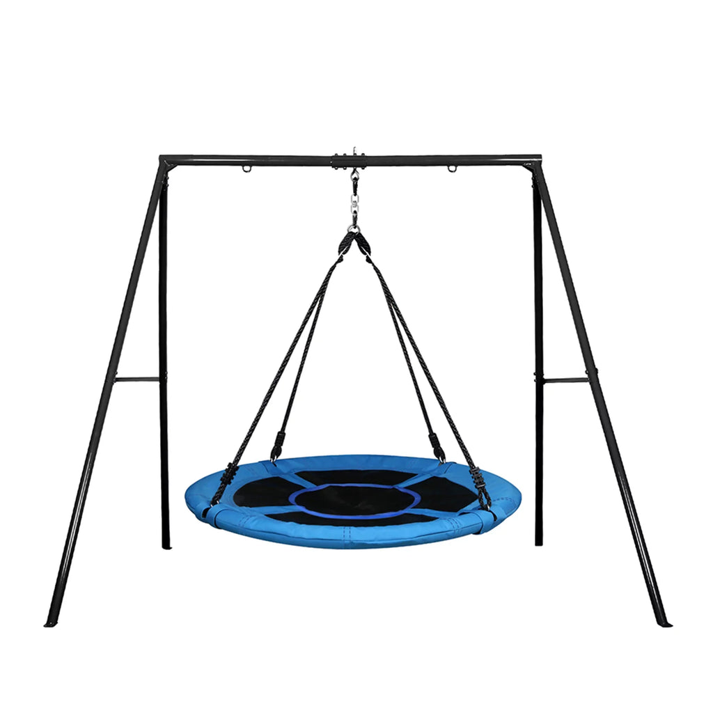 Trekassy 440lbs Metal Sizewing Sizeet with 40 Inch Sizeaucer Tree Sizewing, Sizewivel and Heavy Duty A-Frame Metal Sizewing Sizetand