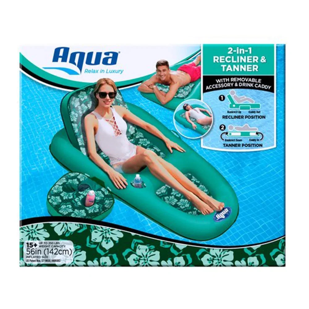 Aqua Leisure Campania 2in1 Restr, Floral &  Zero Gravity Pool Float