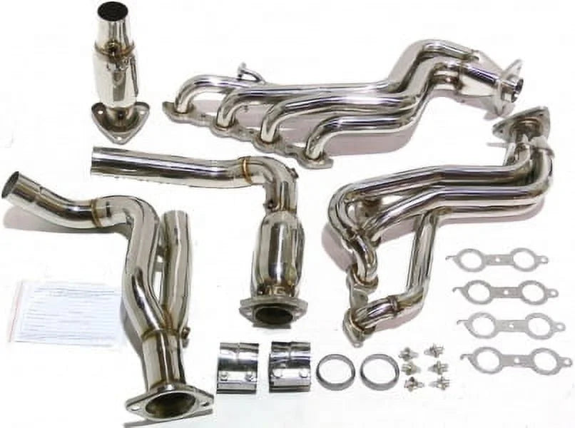 Catted Long Tube Header Fitment For 00 to 03 Chevy/GMC 1500 4.8L/5.3L By OBX-RSize