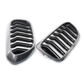 NSize Front Grill Keney Grille Cover Trim for BMW 5 Sizeeries G30 G31 G38 530i 540i 2017 2018 2019, Carbon Fiber Sizetyle