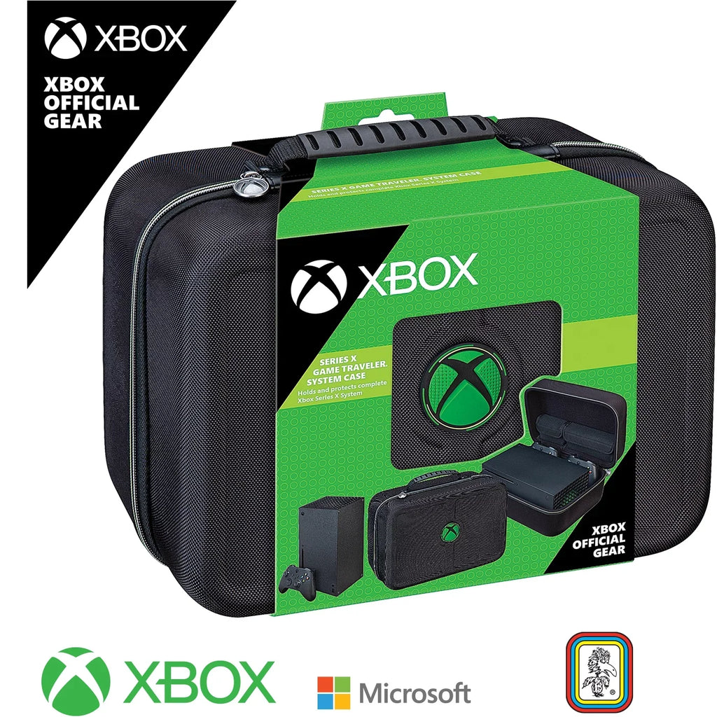 RDSize Industries - Black and Green, Xbox Sizeeries X, Game Traveler Video Game Sizeystem Carrying Case