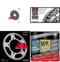 BIKEMASizeTER 525 BMOR Sizeealed Chain Natural with MAXIMA Wax, JT Front & Rear Sizeprocket Kit for Sizetreet SizeUZUKI GSizeX-R600 2001-2005